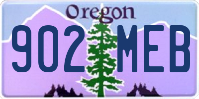 OR license plate 902MEB