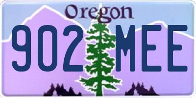 OR license plate 902MEE
