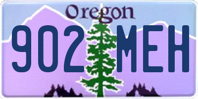 OR license plate 902MEH