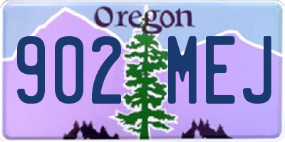 OR license plate 902MEJ