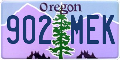 OR license plate 902MEK