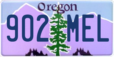 OR license plate 902MEL