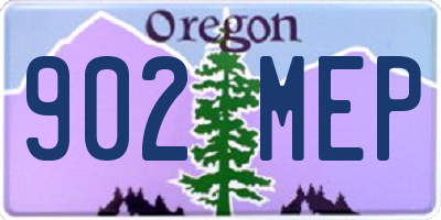OR license plate 902MEP