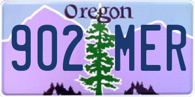 OR license plate 902MER