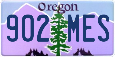 OR license plate 902MES