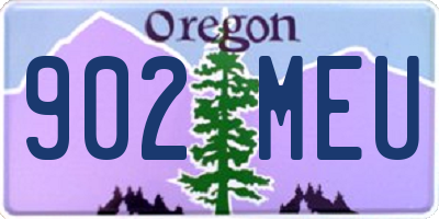 OR license plate 902MEU