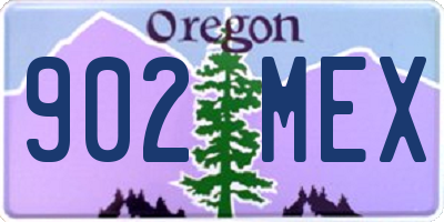 OR license plate 902MEX