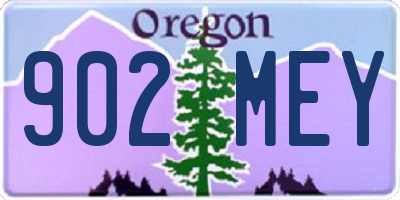 OR license plate 902MEY