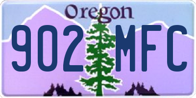 OR license plate 902MFC