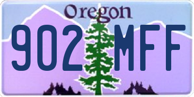OR license plate 902MFF