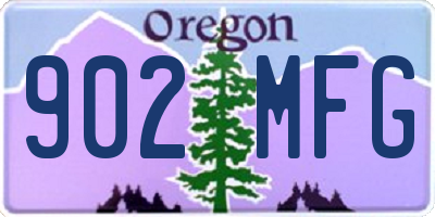 OR license plate 902MFG