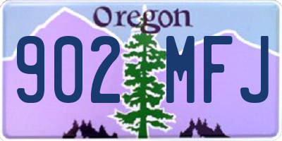 OR license plate 902MFJ