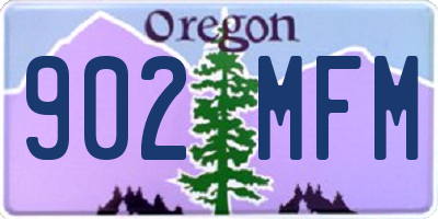 OR license plate 902MFM