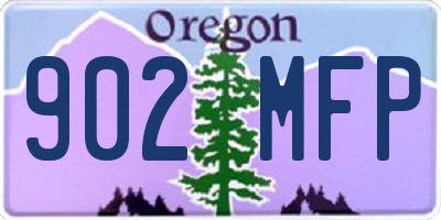 OR license plate 902MFP