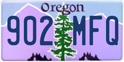 OR license plate 902MFQ