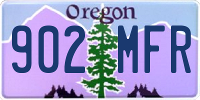OR license plate 902MFR
