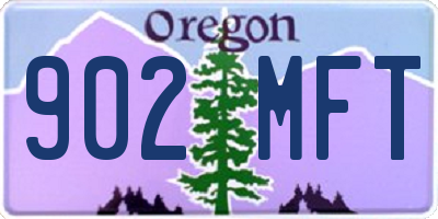 OR license plate 902MFT