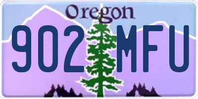 OR license plate 902MFU