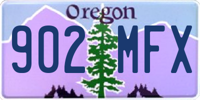OR license plate 902MFX