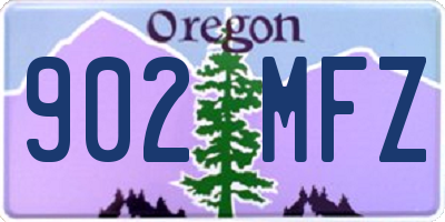 OR license plate 902MFZ