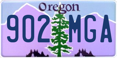 OR license plate 902MGA