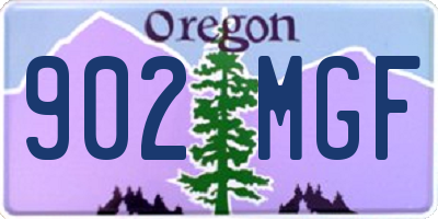 OR license plate 902MGF