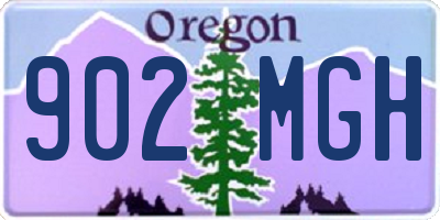 OR license plate 902MGH
