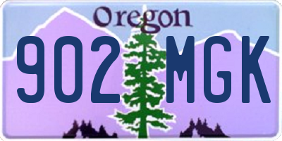 OR license plate 902MGK