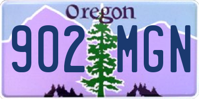 OR license plate 902MGN