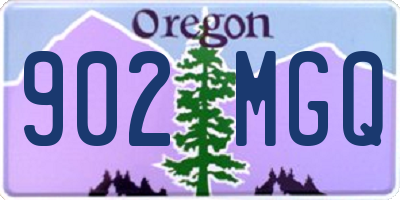 OR license plate 902MGQ