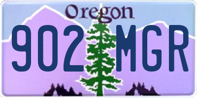 OR license plate 902MGR
