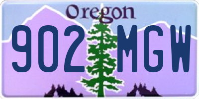 OR license plate 902MGW