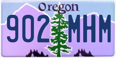 OR license plate 902MHM