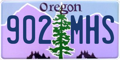 OR license plate 902MHS