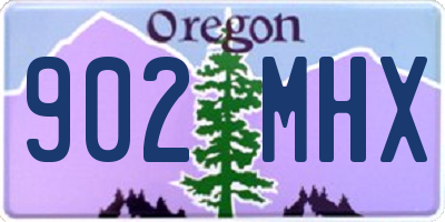 OR license plate 902MHX