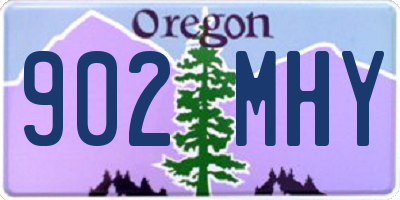 OR license plate 902MHY