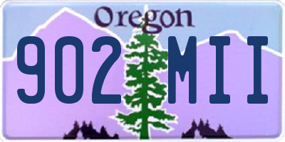 OR license plate 902MII