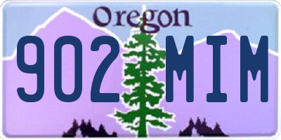 OR license plate 902MIM