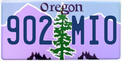 OR license plate 902MIO