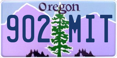 OR license plate 902MIT