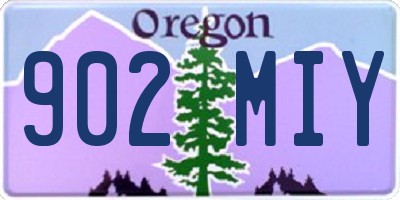 OR license plate 902MIY