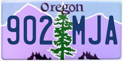 OR license plate 902MJA