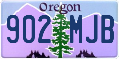 OR license plate 902MJB