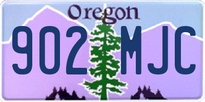 OR license plate 902MJC