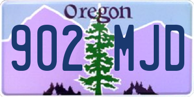 OR license plate 902MJD
