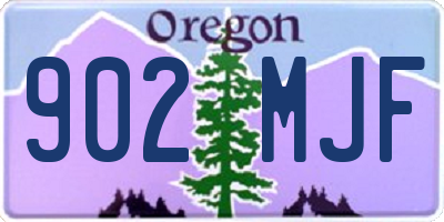 OR license plate 902MJF