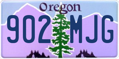 OR license plate 902MJG