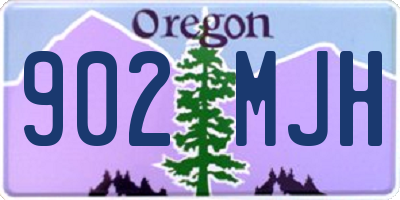 OR license plate 902MJH
