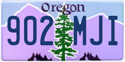 OR license plate 902MJI