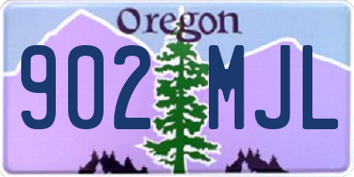 OR license plate 902MJL